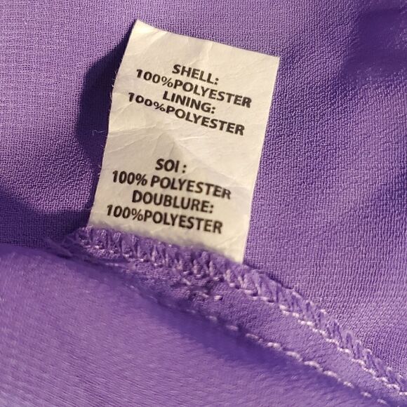 Ramy Brook Brin Tassel Tie Neck Dress Women’s Purple Orchid Lilac – Boho Chic - Picture 12 of 14